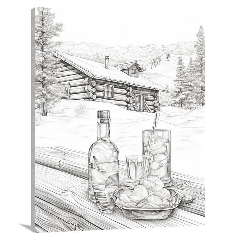 Vodka's Winter Haven - Canvas Print