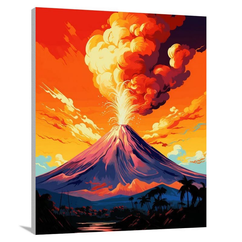 Volcanic Symphony: Central America - Canvas Print