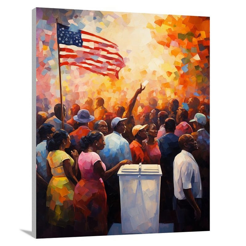 Voting Rights Unite - Impressionist - Canvas Print