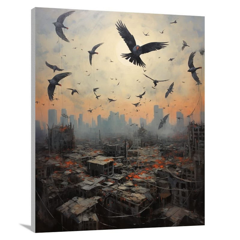 Vulture's Flight - Contemporary Art - Canvas Print