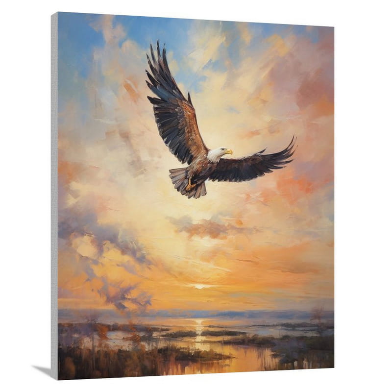 Vulture's Flight - Impressionist - Canvas Print