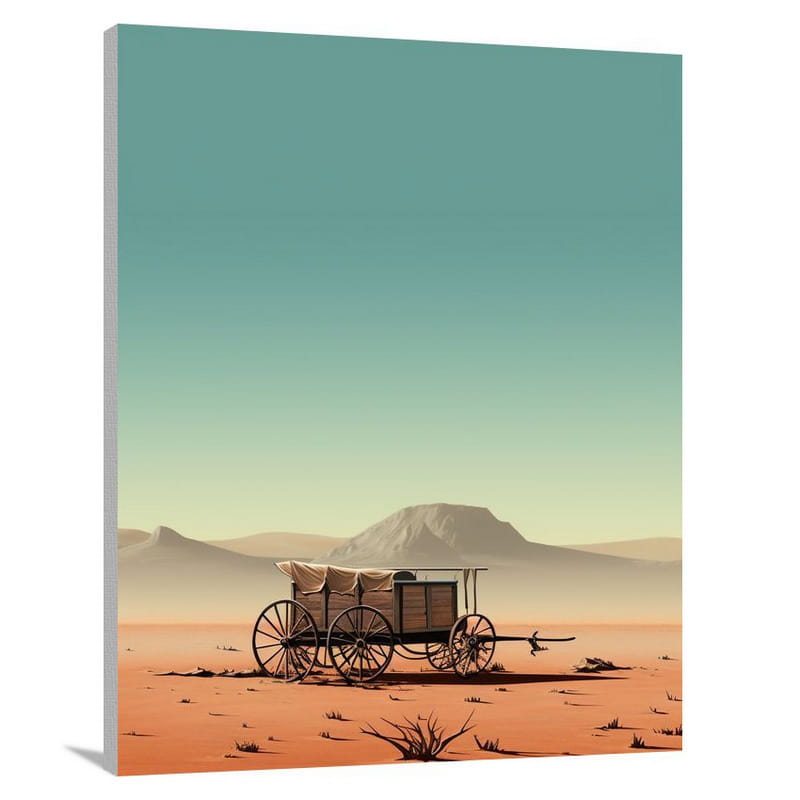 Wagon's Journey - Minimalist 2 - Canvas Print