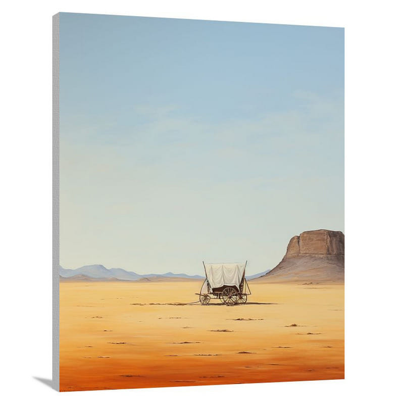 Wagon's Journey - Minimalist - Canvas Print