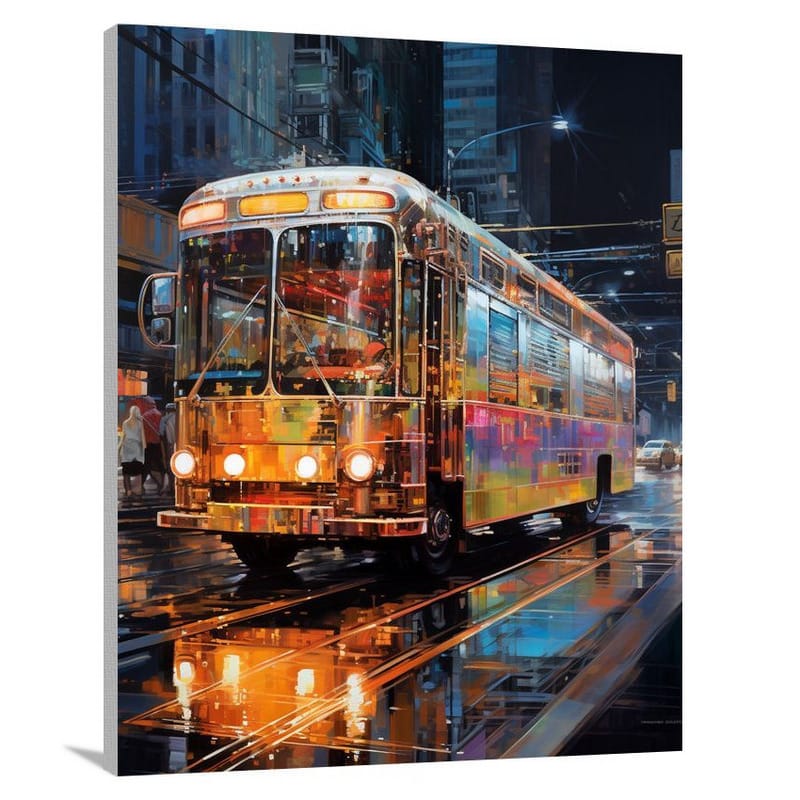 Wagon's Urban Symphony - Contemporary Art - Canvas Print