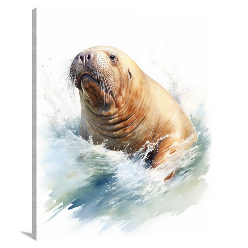 Walrus's Dive - Canvas Print