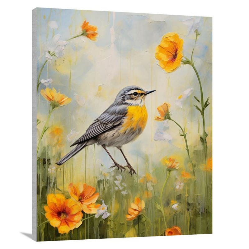 Warbler's Melody - Canvas Print