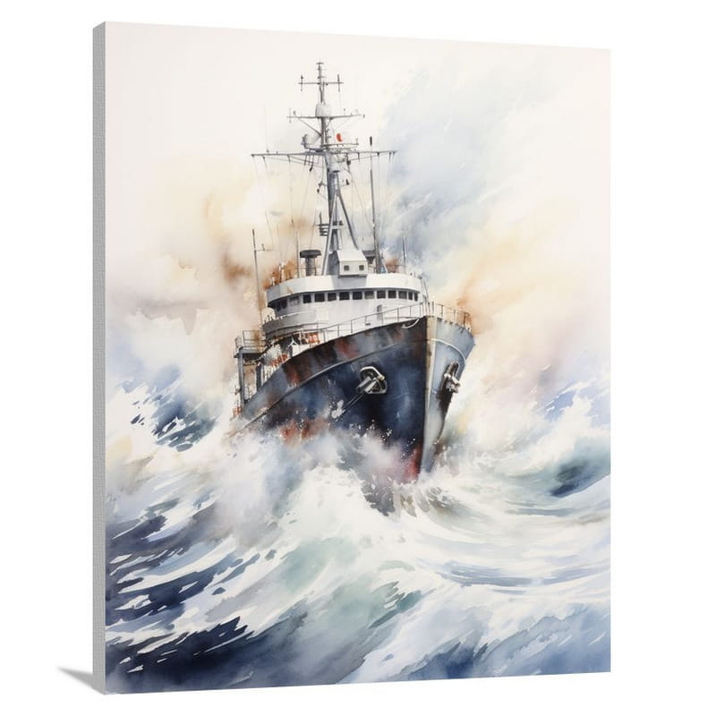 Warship's Fury - Canvas Print