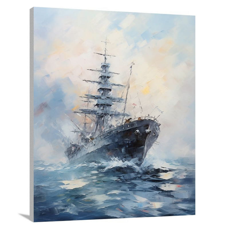 Warship's Might - Canvas Print