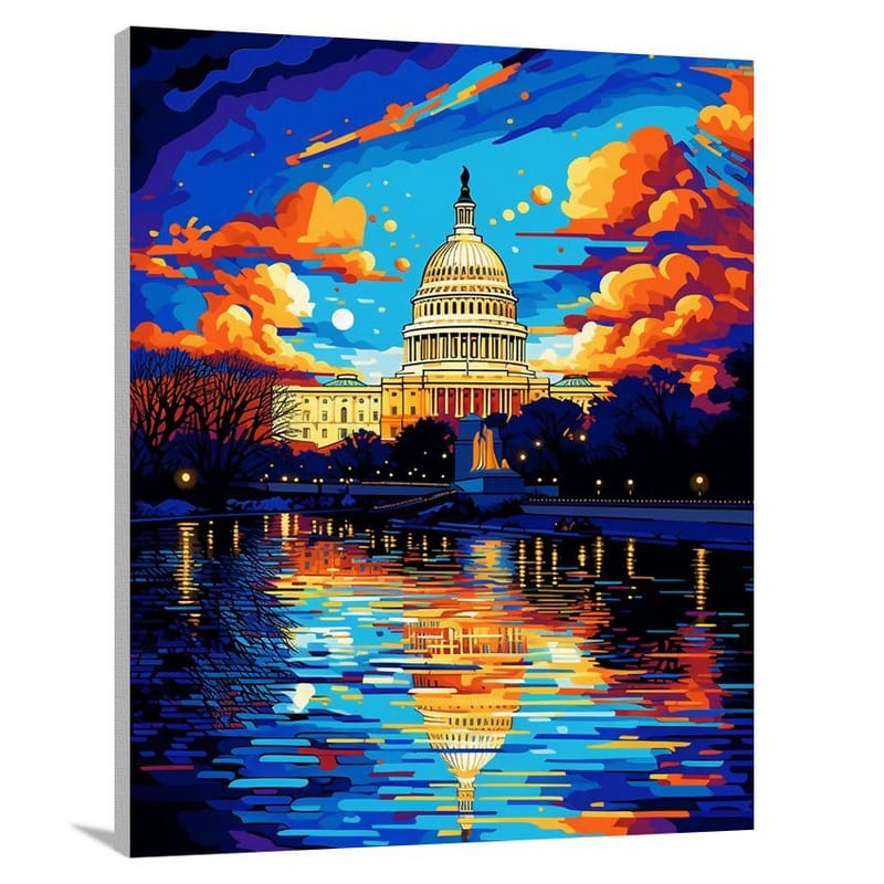 Washington DC Reflections - Canvas Print