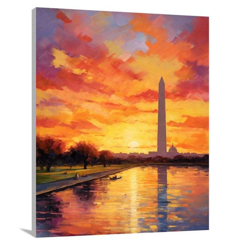 Washington DC Sunset - Canvas Print