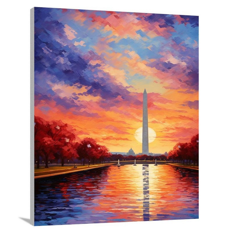 Washington Sunset: Majestic - Canvas Print