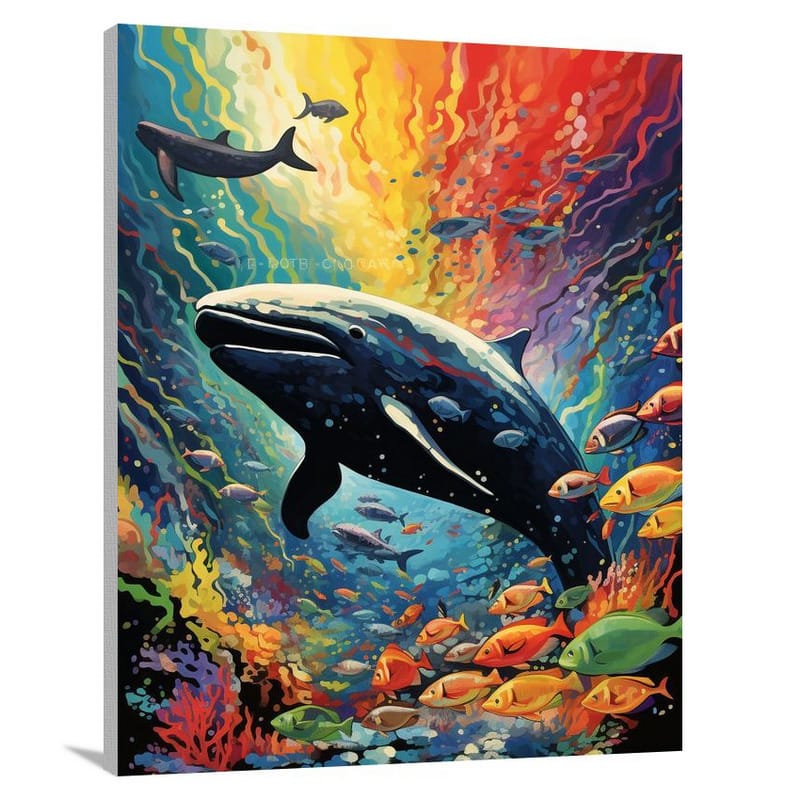 Whale's Majesty - Pop Art - Canvas Print