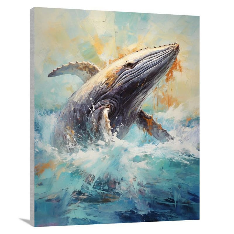 Whale's Symphony - Impressionist - Canvas Print