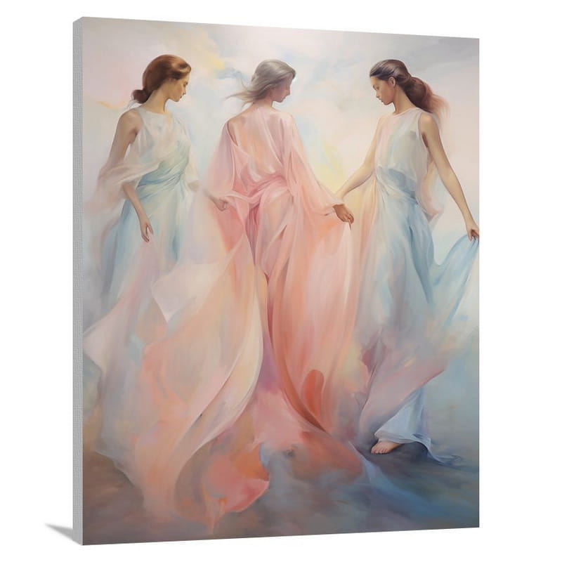 Whirling Elegance - Contemporary Art - Canvas Print