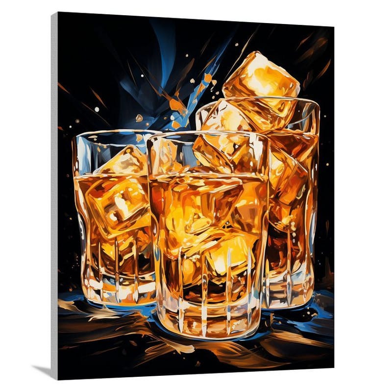 Whiskey Cascade - Canvas Print