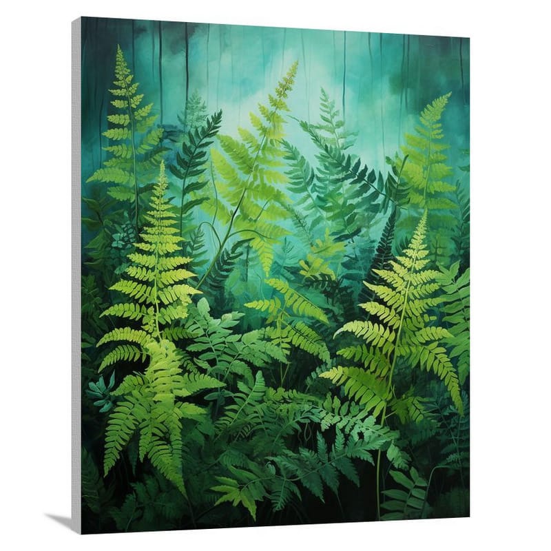 Whispering Ferns - Contemporary Art - Canvas Print