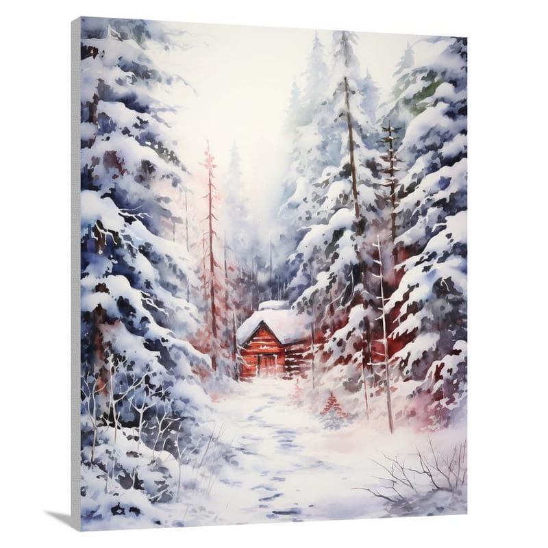 Whispering Secrets in Snow - Canvas Print