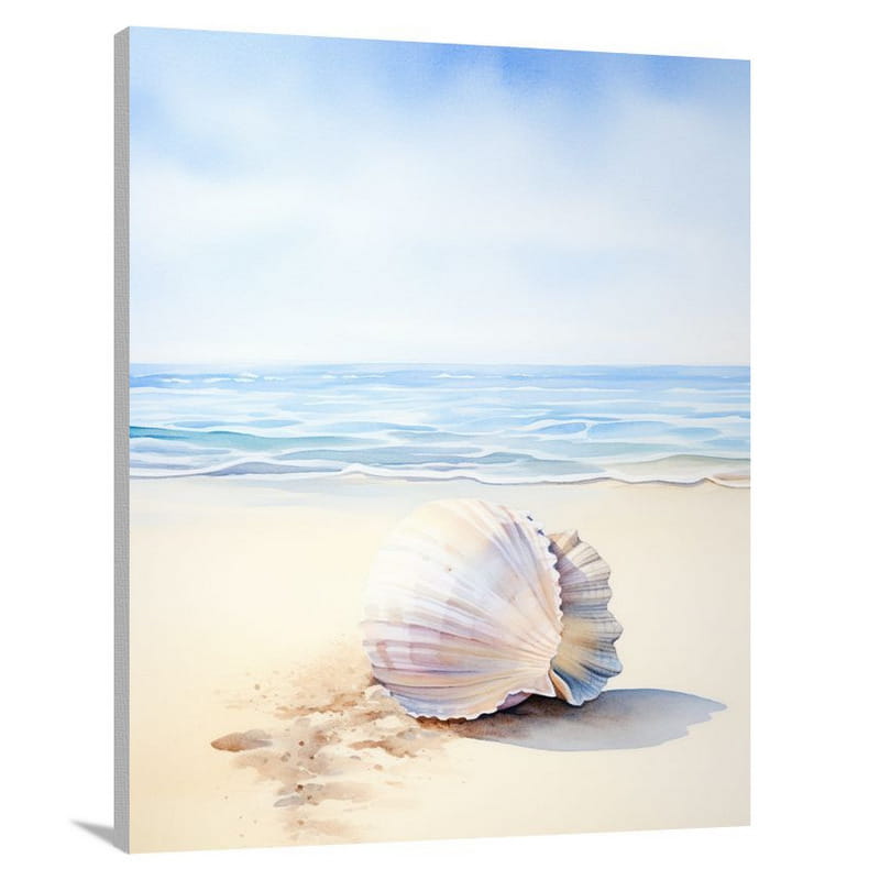 Whispering Secrets: Sea Shell - Canvas Print