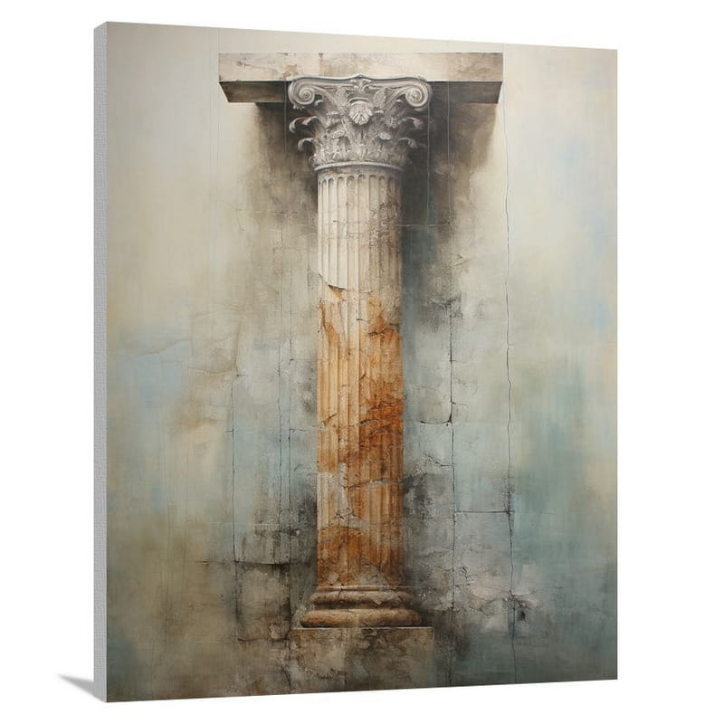 Whispering Stories: Column of Time - Canvas Print