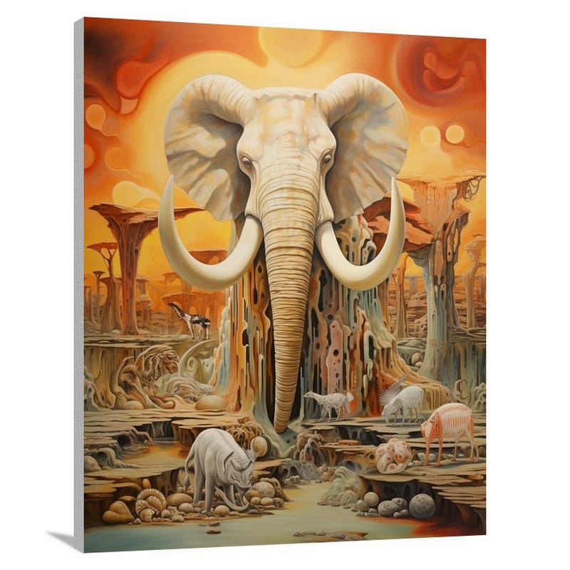 Whispers of Fossilized Majesty - Canvas Print