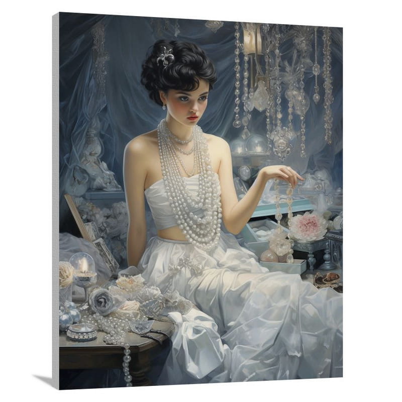 Whispers of Glamour: Fashion Accessories - Canvas Print