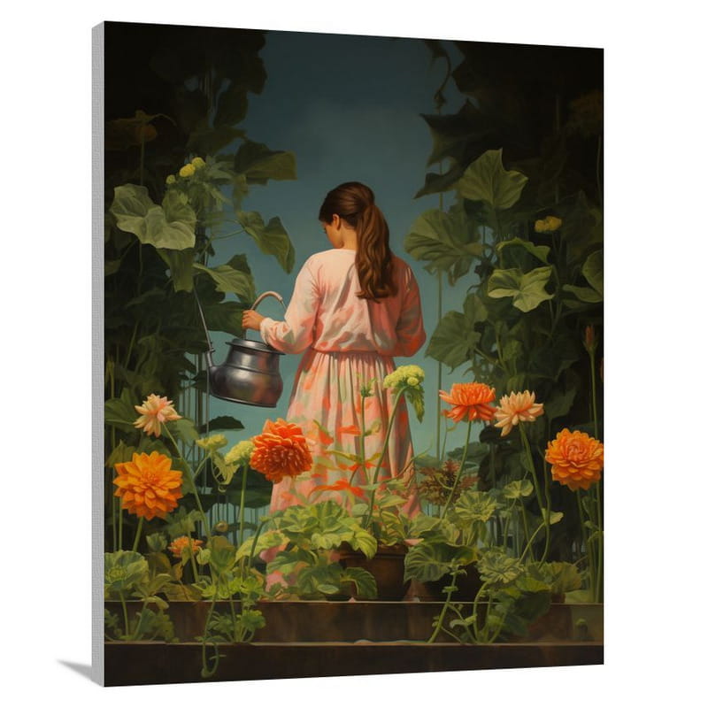Whispers of Side Interests in the Garden - Canvas Print