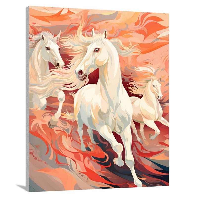 Wild Elegance: Animal Pattern - Canvas Print