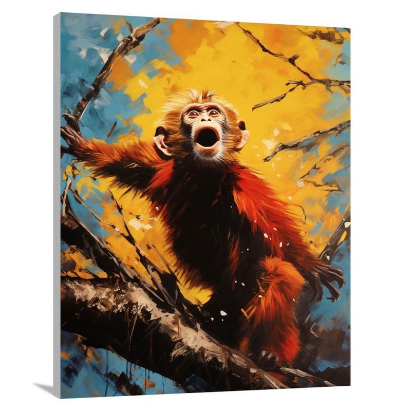 Wild Monkey's Leap - Canvas Print