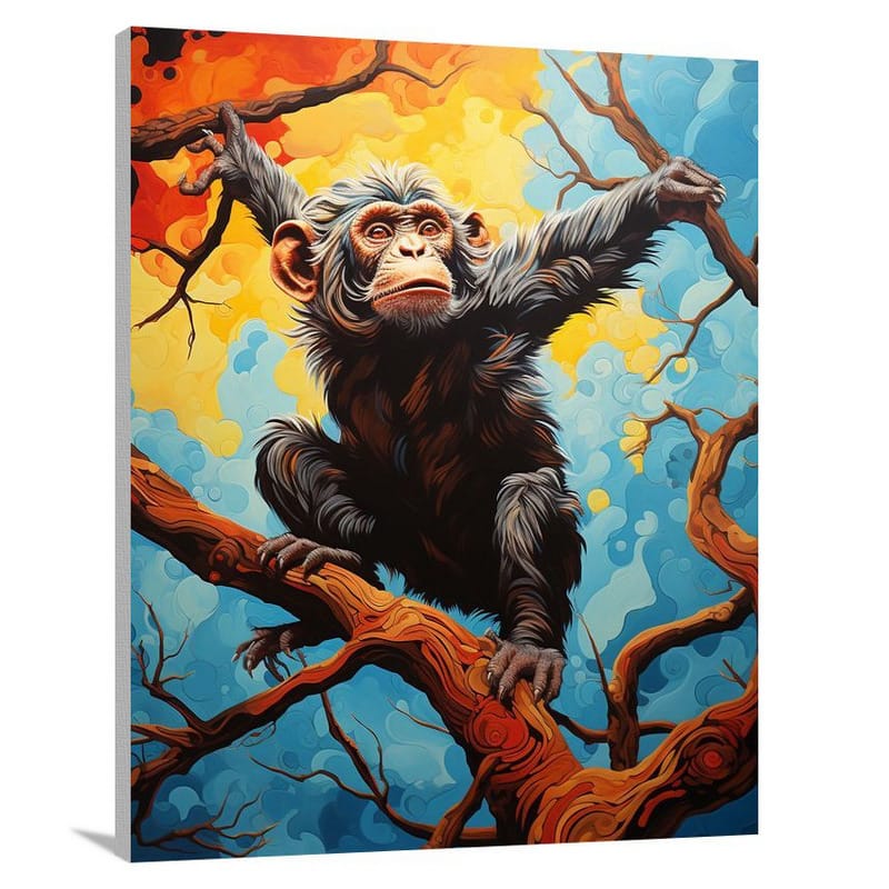Wild Monkey's Leap - Pop Art - Canvas Print