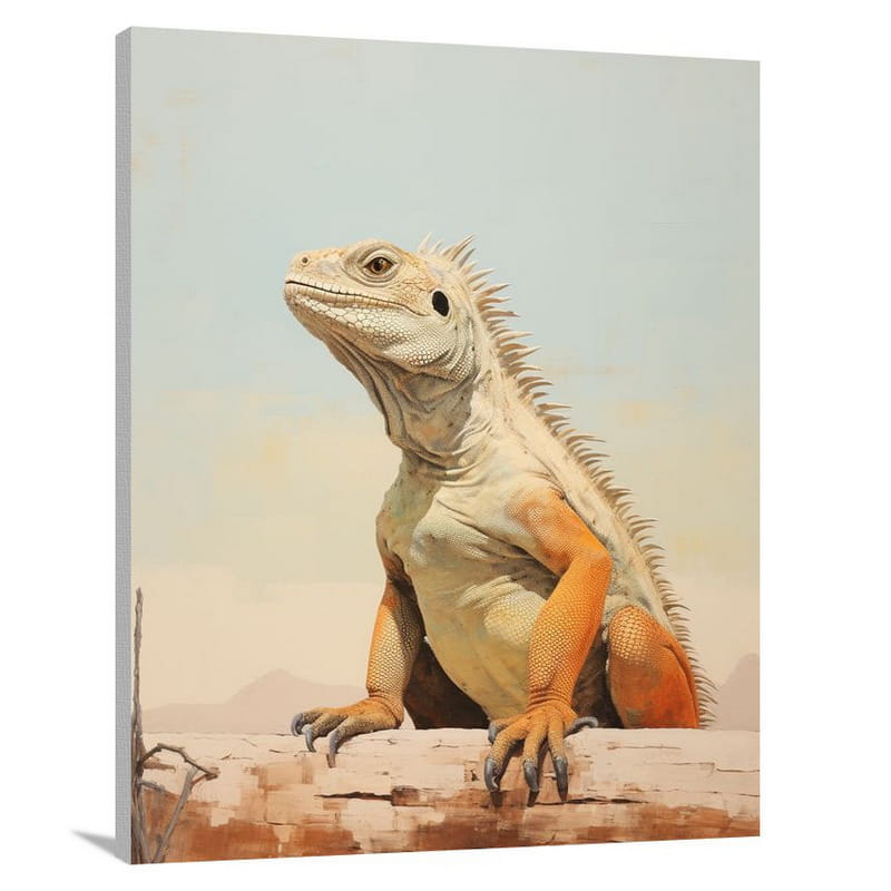 Wilderness's Iguana - Canvas Print