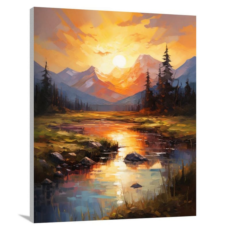Wilderness Serenity - Impressionist - Canvas Print