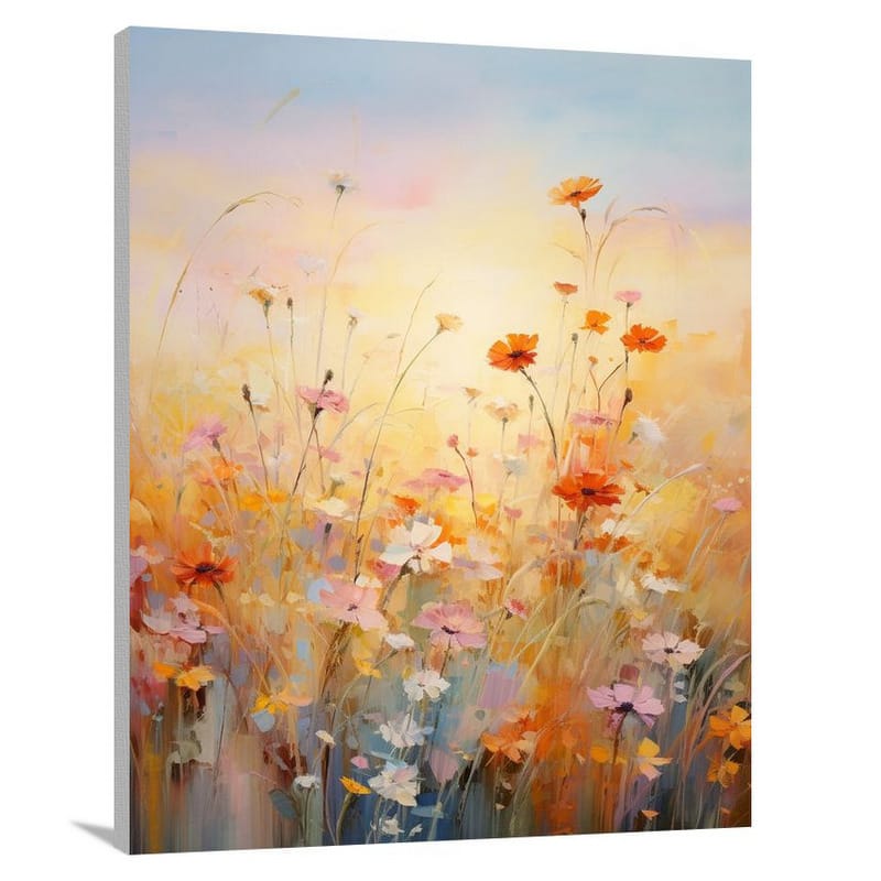 Wildflower Symphony - Impressionist 2 - Canvas Print