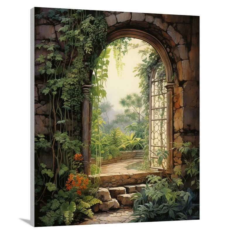 Window's Secret Garden - Canvas Print