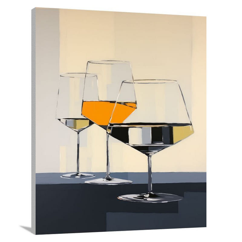 Wine Symphony - Minimalist 2 - Canvas Print