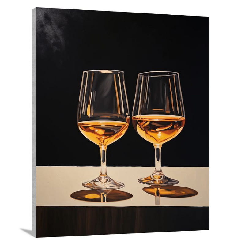 Wine Symphony - Minimalist - Canvas Print