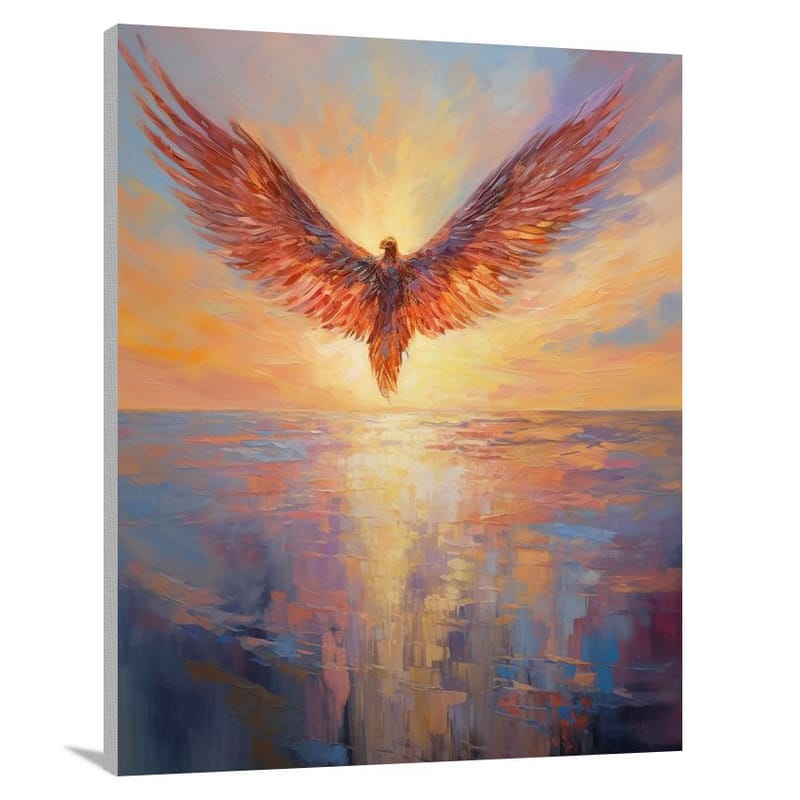 Winged Elegance - Impressionist 2 - Canvas Print