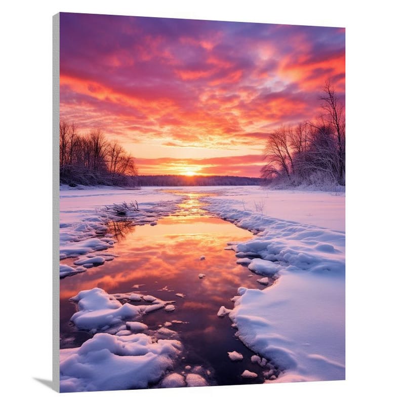 Winter's Reflection - Canvas Print