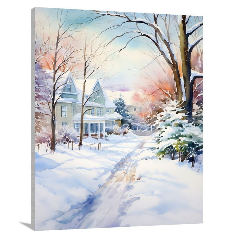 Winter Serenity in Massachusetts - Canvas Print