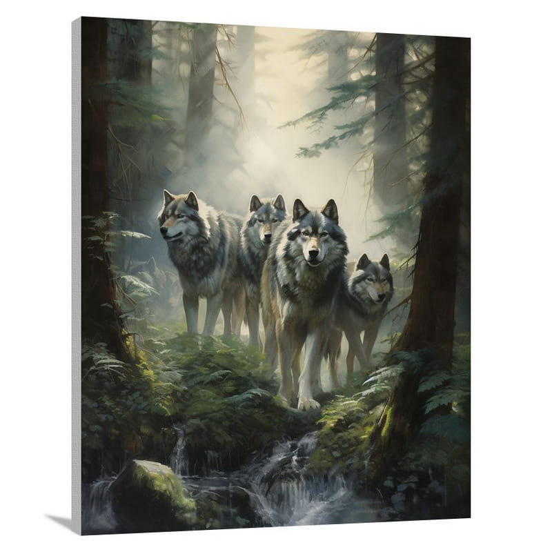 Wolf's Enchantment - Canvas Print