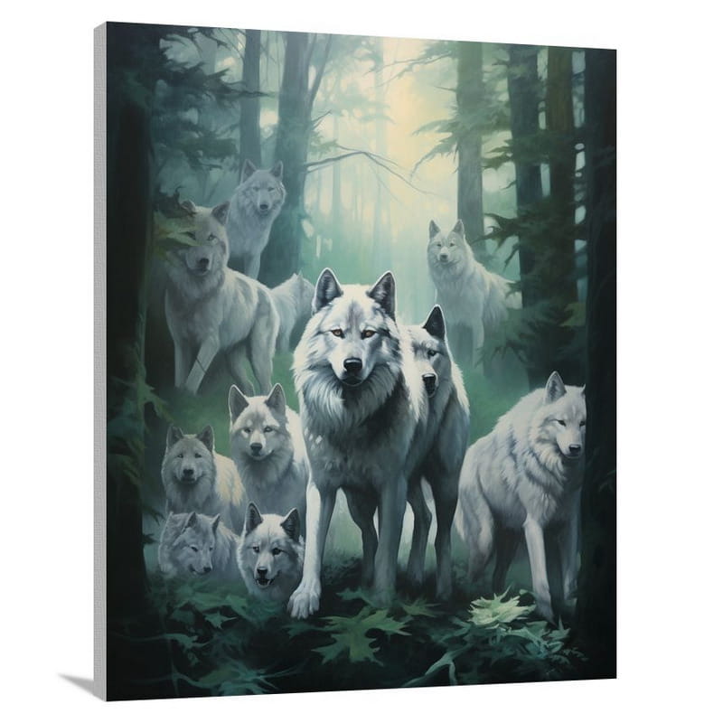 Wolf's Enchantment - Contemporary Art - Canvas Print