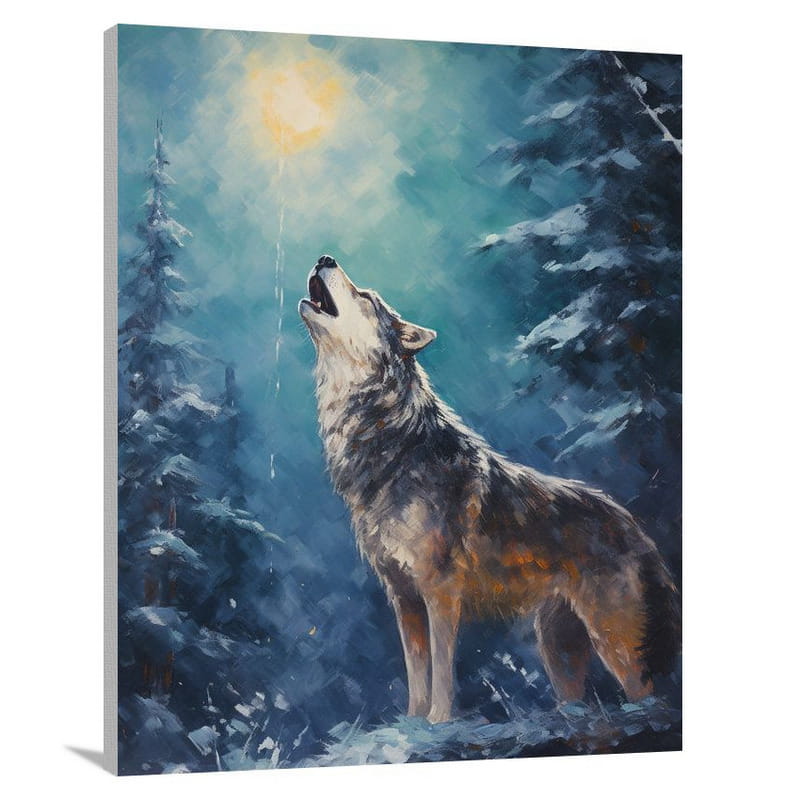 Wolf's Serenade - Canvas Print