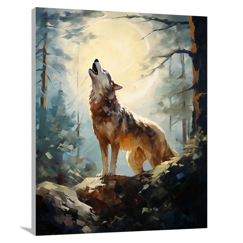 Wolf's Serenade - Impressionist - Canvas Print