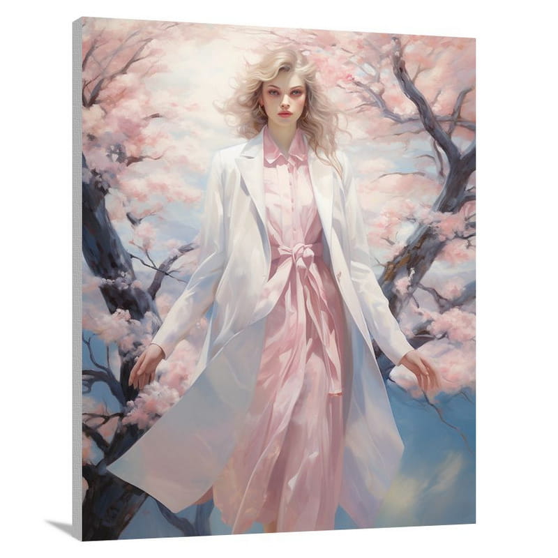 Women's Coat & Jacket: Wonderful Blossoms - Canvas Print