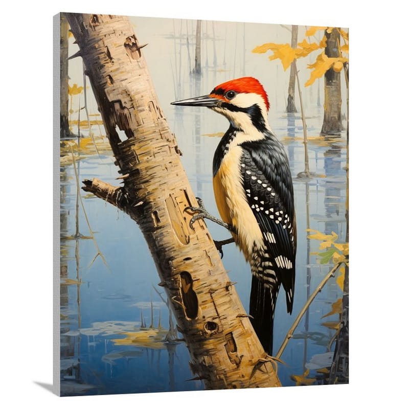 Woodpecker - Contemporary Art - Canvas Print
