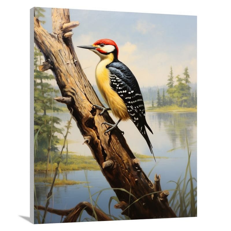 Woodpecker - Contemporary Art - Contemporary Art - Canvas Print