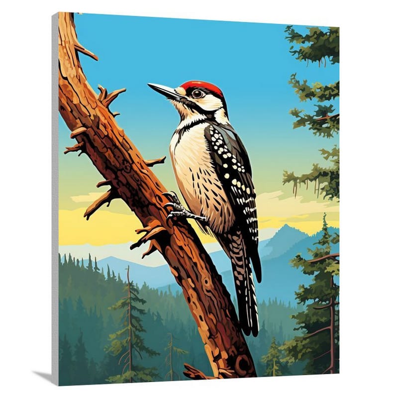 Woodpecker - Pop Art - Pop Art - Canvas Print