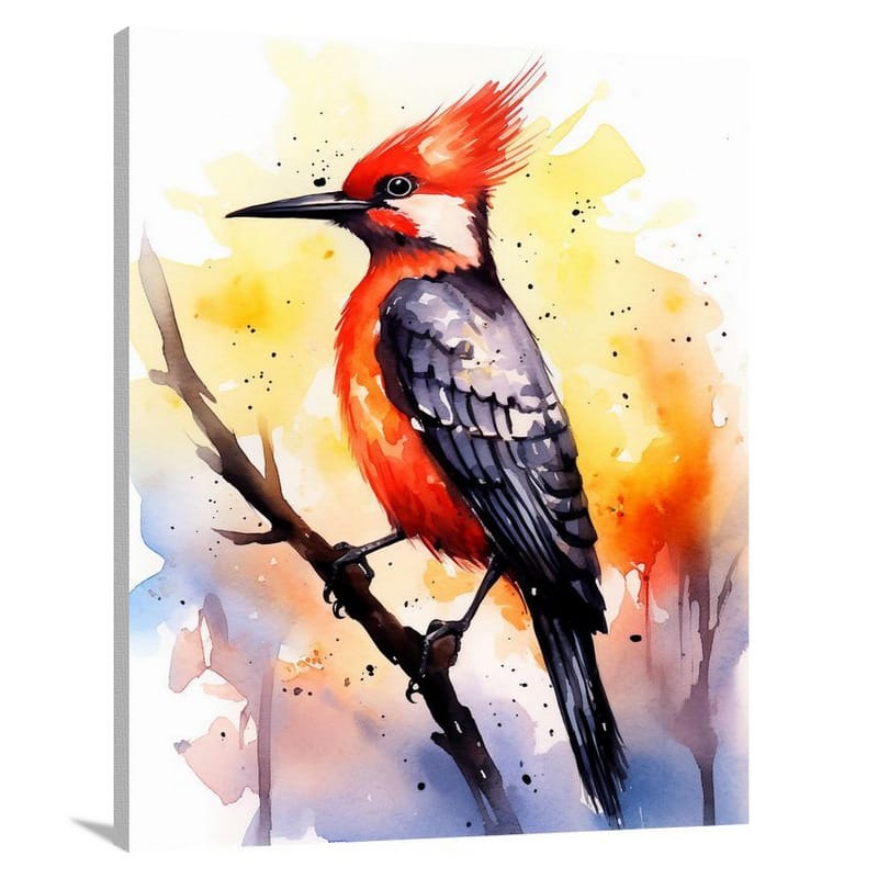 Woodpecker's Serenade - Canvas Print