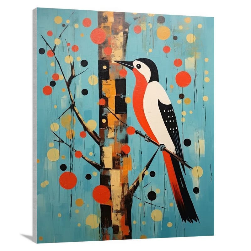 Woodpecker's Symphony - Canvas Print