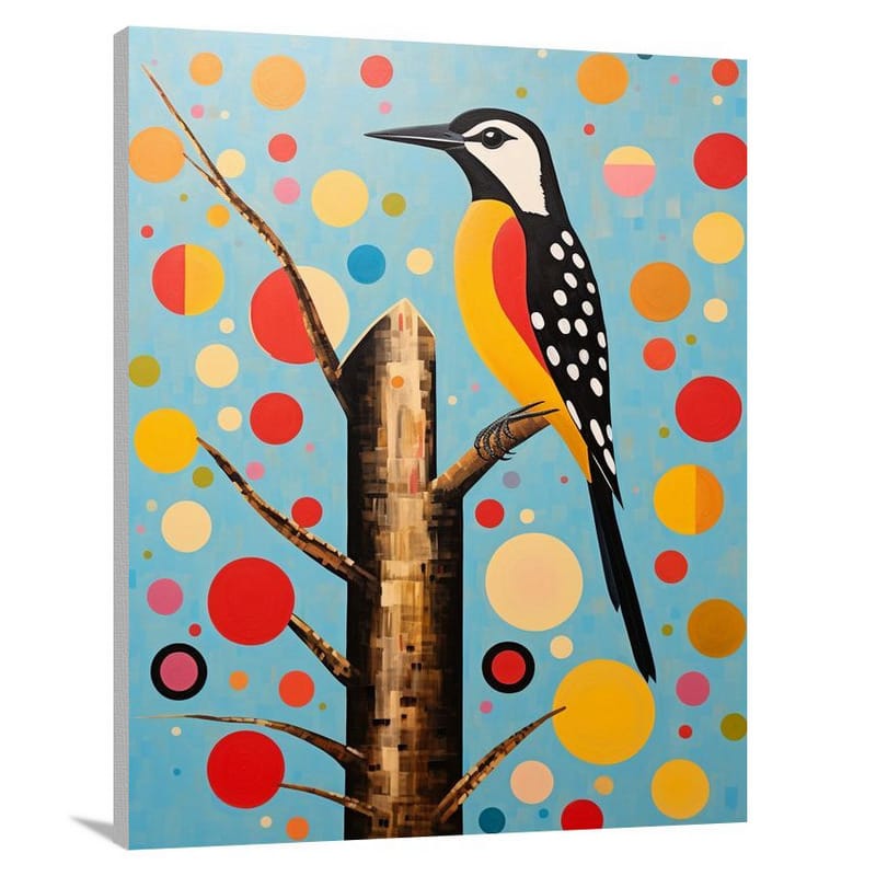 Woodpecker's Whimsy - Canvas Print