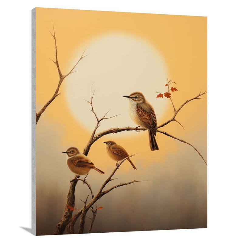 Wren - Minimalist - Canvas Print